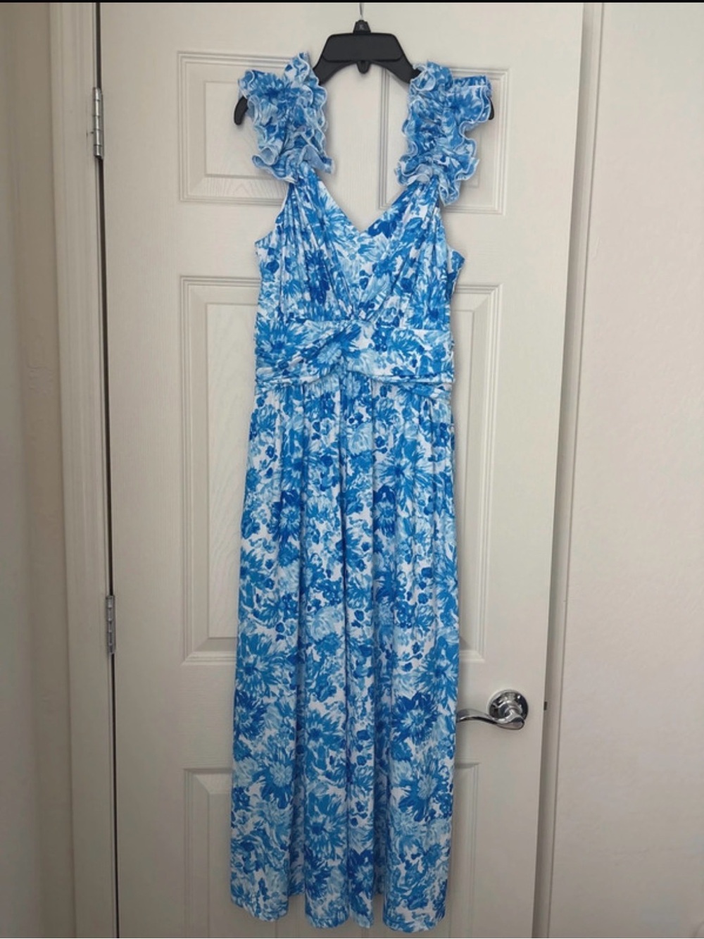 Grace Karin Women’s Blue Floral Dress Size Small